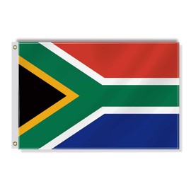 South Africa Small Flag,12×18 Inch Two Layer Fabric Small Banner,1×1.5 FT South African Nautical Decor,Mini Digital Printed 150D Polyester Banner With Brass Grommet