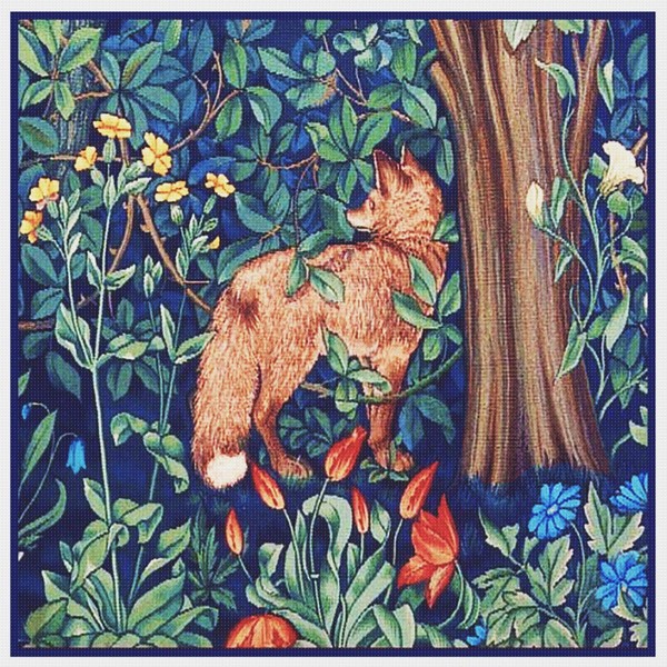 Orenco Originals Forest Fox by William Morris Counted Cross Stitch