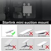 CUUTHOO Starlink Mini Mount,Angle Adjustable Starlink Mini Suction Cup Mount,Starlink