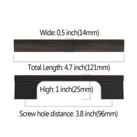 Asidrama 10 Pack 3.75 Inch(96mm) Oil Rubbed Bronze Kitchen Cabinet Handles, Cabinet Pulls Kitchen Cabinet Hardware for Cupboard Drawer Pulls