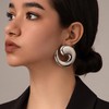 Chunky Gold Earrings for Women Gold Silver Statement Earrings Hypoallergenic