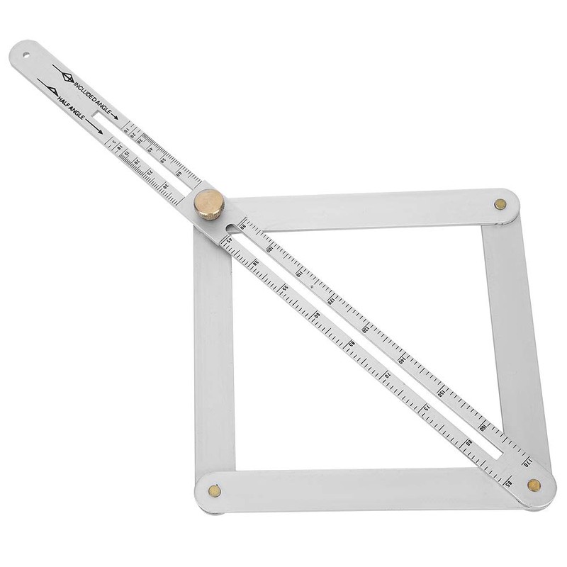 Corner Angle Finder, 4?Fold Multifunctional Angle Measuring Ruler, 0-170° Goniometer