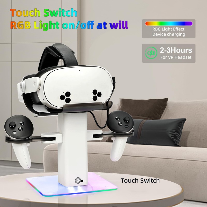 Baomaeyea Design Charging Dock Compatible with Meta Quest 3S/Quest 3
