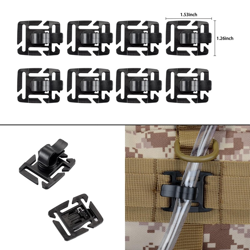 BOOSTEADY Pack of 36 Tactical Backpack Belt D-Ring Grimloc Locking