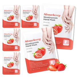 WENJLYJ 6 Pairs Hand Mask for Dry Cracked Hands,Nourishing Moisturizing Gloves,Hands Moisturizer for Deep Moisturizing,Silky Smooth Moisturizing Gloves,Hand Care Mask Set(J)