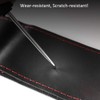 BMLEI Steering Wheel Cover with Top Layer Genuine Leather and