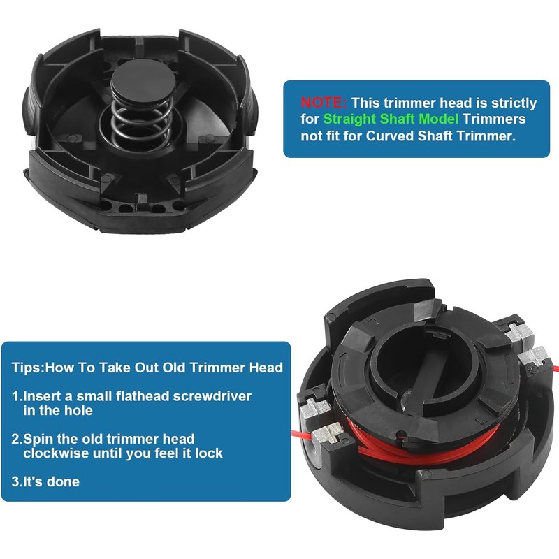 2 Pack String Trimmer Head SRM-225 for Echo Speed Feed