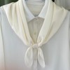 Silk Head Scarf for Women Satin Neck Scarves Square Solid