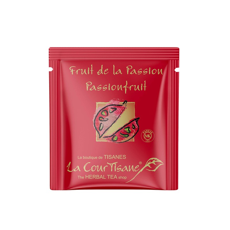 La Courtisane Passionfruit Herbal Tea, Kosher, Gluten-Free, 6 Packs of
