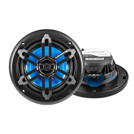 Car Audio Coaxial Marine Speakers System 6.5-Inch Full Range Stereo 600 Watt Max 2-Way Sold in Pairs, Easy Mounting