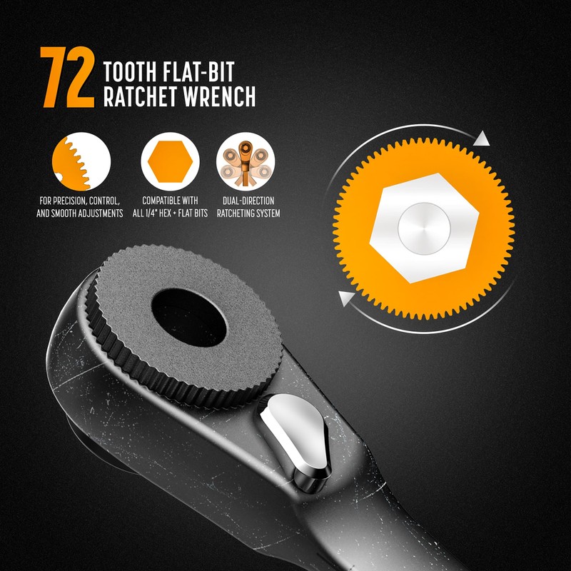 GALVANOX Flat-end Ratchet Driver Designed for Leatherman Models - Compatible