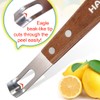 HAMOER Channel Knife Zester - Fruit and Vegetable Tool for
