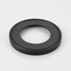 ROLYA Solid Metal Glass Vessel Sink Mounting Ring Matte Black