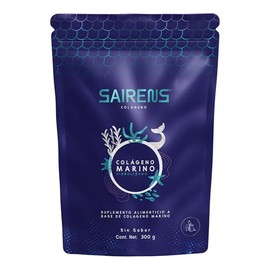 COLÁGENO SAIRENS | Péptidos de Colágeno Marino | Colágeno hidrolizado tipo I y III | SIN SABOR | 300g