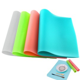 Fridge Pad, Pack of 12 Fridge Mats, Antibacterial Fridge Mats, 45 x 29 cm Fridge Mats, Mats Remove Colourful Moisture, Fridge Film, Fridge Pads Place Mats