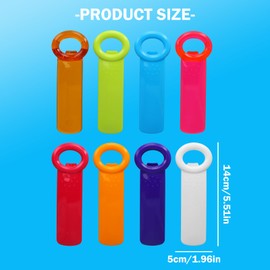 Merzio 8Pcs Easy Jar Opener, Effortless Jar Key for Seniors & Weak Hands, Simple Lid Opener Tool for Screw Jars and Bottles, Kitchen Gadget for Elderly