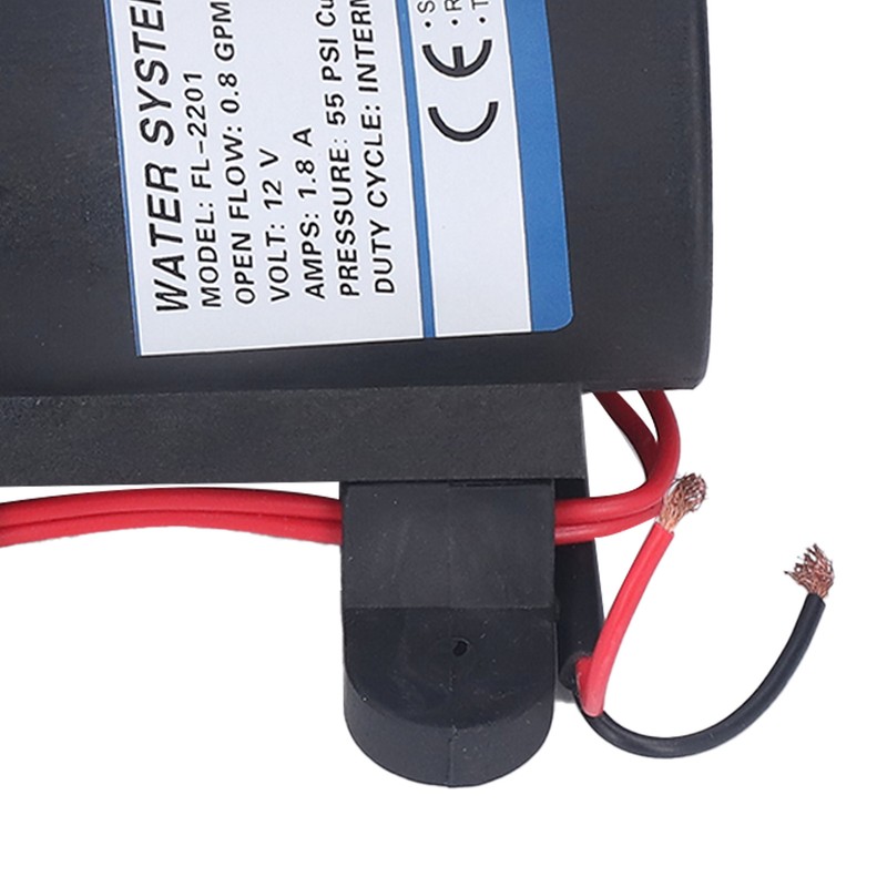 Water Pump 0.8GPM DC 12V 1.8A 55PSI Self Priming Pump