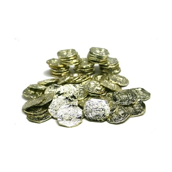 US Toy -Ancient Pirate Coins, 1 1/2 inches (1-Pack of