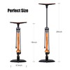 GOBKO Bike Pump with Gauge,Bicycle Floor Pump for Presta and