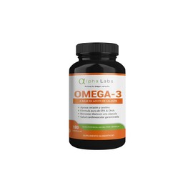 Omega 3 Premium 700 mg – 180 Cápsulas | Alta Concentración EPA + DHA | Salud Cardiovascular y Cerebral | Aceite de Salmón | Libre de Mercurio | Alpha Labs