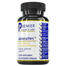 Premier Research Labs 30 Servings-AdrenaVen - Adrenal Health Supplement, Supports Adrenal Gland Health and Stress Response - Organic Adrenal Health - 60 Plant-Source Capsules