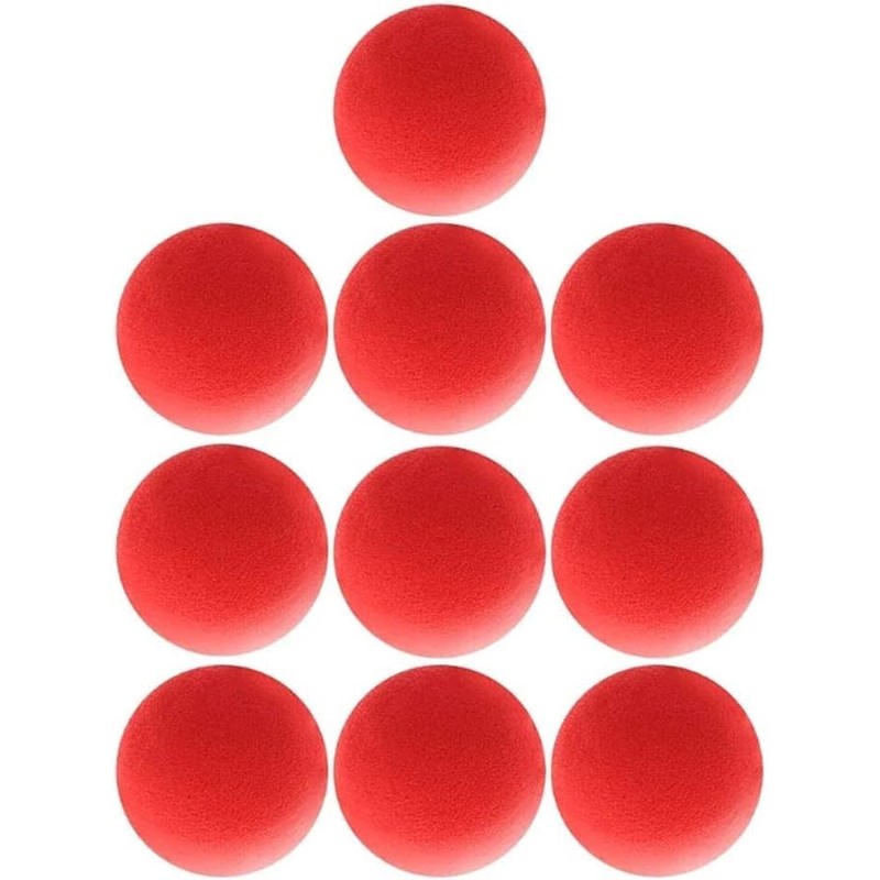 Myuiao 10 Pcs Red Magic Sponge Balls, Sponge Balls Soft