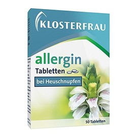 Klosterfrau Allergin Tablets | Pack of 50 | Homeopathic Remedy | Use for Hay Fever Symptoms | for Watery & Itchy Eyes, Runny Nose, Sneezing or Irritation of the Respiratory Tract