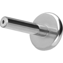 PIERCINGLINE Titanium Labret with Push Fit without Attachment Piercing Ear Conch Tragus Lip Nose Medusa Choice of Colours and Sizes, Titanium