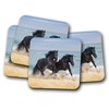 4 Set - Shire Horses Coaster - Beautiful Animal Ocean