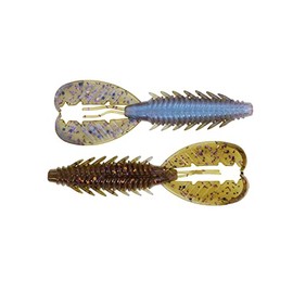 X Zone 3.5" Adrenaline Craw Jr. | Crawfish Lures for Bass, Trout, and More, Classic Aggressive Crayfish Lure Designed by Tournament Winner Brandon Palaniuk (7 Pack)