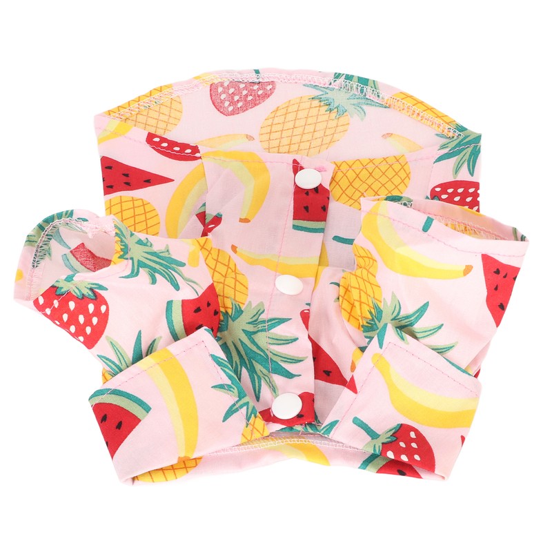 Dog Fruit Print Shirt Breathable Cool Fashionable Cute Pet Clothes