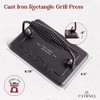 Cuisinel Cast Iron Griddle/Grill + Burger Press + Pan Scrapers