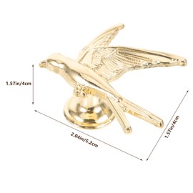 OSALADI Drawer Handle, 2 Pieces, Cabinet Knobs, Bird Door Handle, Animal Bird Drawer Pull Handle for Cupboard, Wardrobe, Drawer, Cabinet, Home, Golden Cabinet Handle
