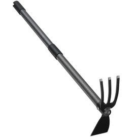 JAOTREL Hoe Garden Tool, 30 Inch Garden Hoe Long Handle for Weeding, Hoe Cultivator 2 in 1 Hand Garden Tools for Gardening Tools Planting