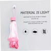 BESPORTBLE Creative Floral Transparent Folding Umbrella Compact Travel Umbrella with