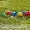 ApudArmis 90mm Bocce Balls Set, Lighter Outdoor Bocce Game for