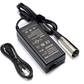 Ursulan Electric Scooter Battery Charger Compatible for eZip 750 E750 400 E400 500 E500 450 900 eZip 4.0 4.5 E-4.5 Schwinn S180 S500 S750 Trailz Electric Bike Motor Bicycle Parts-24V 0.6A 36W