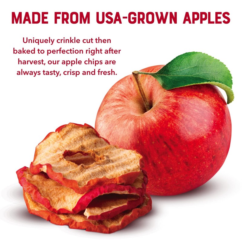Simple Slices Gourmet Nut Baked Apple Chips (Red Apple, 0.75