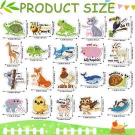 Umigy 20 Pcs Animal Diamond Magnets Painting Cute Fridge Magnet Diamond Art Kits for Adults Diamond Art Kits for Home Decor Small Diamond Art Crafts