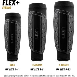 Soccer Sleeve Style Shin Guards/Pads - Flexible Comfort & Protection - Small Adults