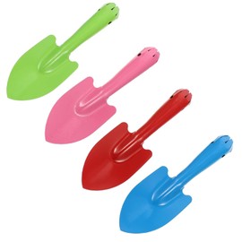 NAUZE 4Pieces Mini Trowel Colorful Safe Beach Sandbox Toy Metal Sand Pit Toys for Kids Garden Outdoor Snow Backyard