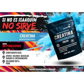 IsaaQuim Creatina Monohidratada en Polvo de 450 gr