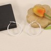 BOOZIQ White Hoop Earrings for Women 8090s Neon Earring Large