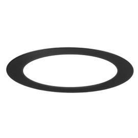 M METERXITY 1-Pack Goof Rings for 3 Inch Recessed Lights, 3" ID 4.1" OD Durable Steel Trim Ring Flush Mount Black Can Light Trim Ring Cover for Ceiling Can Downlights