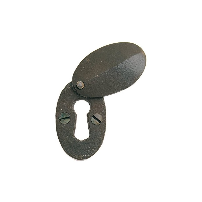 Oval Escutcheon & Cover 2" x 1 1/8" - Beeswax