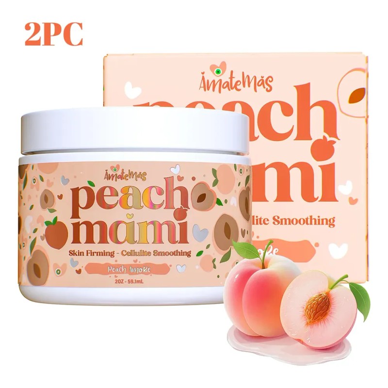2 Piezas Crema Corporal Reafirmante Peach Mami Anticelulitis
