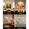 PUSU Picture Lights Set of 2, Gold Cordless 15.7 inch