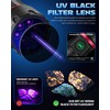 DARKBEAM UV Flashlight 365nm Black Light, 6xLED Quad-core Rechargeable Powerful