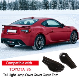 car-attention Smoked Rear Tail Light Lamp Blackout Cover Trim FOR 2013-2020 Toyota 86 BRZ FRS