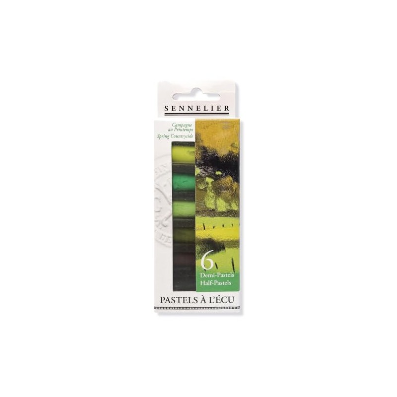Pastel case - 6 Half Pastels - Spring Country